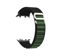 Correa Alpine compatible con for Huawei Watch D2, pulsera elástica y transpirable con lazo de nailon, compatible con for Huawei Watch D2, accesorios deportivos(Black Green)