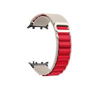 Correa Alpine compatible con for Huawei Watch D2, pulsera elástica y transpirable con lazo de nailon, compatible con for Huawei Watch D2, accesorios deportivos(Starlight Red)