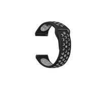 Correa Amazfit GTR Mini con Agujeros, Silicona Bicolor, Antracita | Color: antracita
