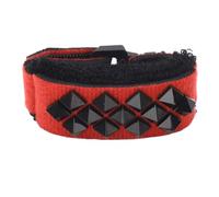 Correa Amortiguadora de Guitarra, Reducción de Ruido, Remaches Cuadrados, Silenciador de Diapasón para 6 Instrumentos de Cuerda, Material ABS de Neopreno de Algodón (Rojo Corto