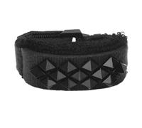 Correa Amortiguadora de Guitarra, Reducción de Ruido, Remaches Cuadrados, Silenciador de Diapasón para 6 Instrumentos de Cuerda, Material ABS de Neopreno de Algodón (Negro Corto