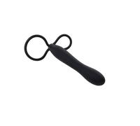 Correa anal en silicona portátil especial negro