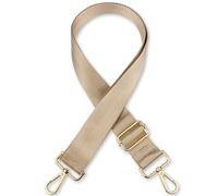 Correa Ancha para Bolso Long Shoulder Bag Strap Solid Color Wide Replacement Strap For Bags Nylon Woman Messenger Accessories Bag Straps Correa de Bolso(Beige-Gold)
