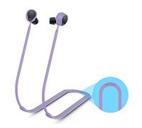 Correa Anti-Pérdida para Sony WF-1000XM5 Bluetooth Auriculares Deportes Antideslizante de Silicona Suave Cordón Accesorios Auriculares inalámbricos Cuerda del Cuello (Púrpura)