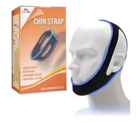 Correa Antironquidos Barbilla - para Hombres y Mujeres - Ajustable Mediante Cierres de Gancho y Bucle - Dispositivo para Dormir Agradable a la Piel y Transpirable - Mobi Lock