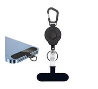 Correa Antirrobo Para Teléfono, Cordón Retráctil Con Mosquetón Y Llavero, Cordón Ajustable Para Teléfono, Anclaje Y Correa Para F-unda De T-eléfono Para Actividades Al Aire Libre Como Senderismo