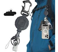 Correa Antirrobo para Teléfono - Sujetador De Móvil Retráctil Antirrobo Y Anticaídas | Accesorios para Llaveros Anticaída para Actividades como Escalada Aire Libre