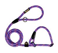Correa Antitirones Tipo Lazo para Perros, 160 cm. Violeta con Rosa