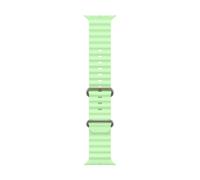 Correa Apple Ocean Band Verde Fluoroelastómero Titanio para Apple Watch 44-49mm ajustable