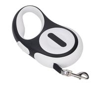 Correa Automática para Perros Retráctil, Material Resistente, Linterna LED, Servicio Pesado con de Frenado de Bloqueo Rápido, una Mano, Hecho de Material ABS de Alta Resistencia, Cuerda Suave,