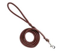 Correa básica de piel sintética para gatos de 1 cm x 120 cm, color marrón, para gatitos y mascotas pequeñas