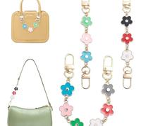Correa Bolso con Cadenas para Bolsos - Cadenas Elegantes y Fácil de Usar para Bolso, Conjunto de 3 Cadenas de Flores para Bolsos y Carteras | Ideal para Decorar y Personalizar Tu Bolso