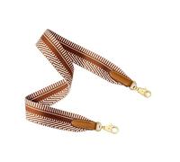 Correa Bolso Correa de Lona for Bolso Cruzado de Lujo for Mujer, Correas Anchas for Hombro, Correas de Repuesto, Accesorios de Correa for Bolso(Brown Gold Hook,Length 80cm Width3.8)