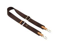 Correa Bolso Correas de Lona Ajustables de Lujo for Bolso de Hombro, Bandolera, Monedero, botón de Metal, Correa de Repuesto for Bolso(Brown Gold Buckle)