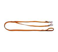 Correa Bungee Doble Non-Stop Dogwear 1,95-2,8m Naranja/Negro Para 2 Perros