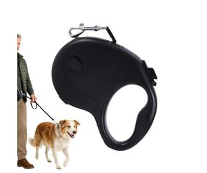 Correa Canina Ajustable: Resistente de Cable de rebobinado automático, sujeción compacta para Mascotas de Viaje, línea de Bobina de Acero Reforzado, Control confiable de Correa para Animales