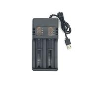 Correa Cargador Inteligente 18650 de 2 Ranuras Cargador de BateríA de Litio Cargador USB de BateríA Universal Cargador Inteligente para BateríA Recargable