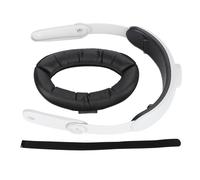Correa cómoda y Ajustable para la Cabeza de Realidad Virtual, Compatible con Meta 3; Diadema de Repuesto con diseño Que Reduce la presión; Accesorio de Cuero ABS y PU para