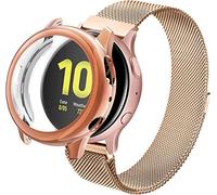 Correa Compatible con compatible con Samsung Galaxy Watch 42 mm / activo 2 / Galaxy Watch 3 41 mm de 20 mm Reemplazo de pulsh de malla de metal de acero inoxidable para Samsung Gear Sport / Huawei GT2