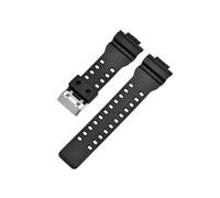 Correa compatible con for Casio G-Shock GA-100/110/120/140/200/400/700 800 GD-100/110/120 G-8900 GLS-100, repuesto de correa de resina de silicona for reloj de 16mm(Black matte)