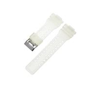 Correa compatible con for Casio G-Shock GA-100/110/120/140/200/400/700 800 GD-100/110/120 G-8900 GLS-100, repuesto de correa de resina de silicona for reloj de 16mm(Half Transparent)