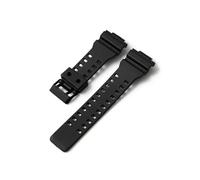 Correa compatible con for Casio G-Shock GA-100/110/120/140/200/400/700 800 GD-100/110/120 G-8900 GLS-100, repuesto de correa de resina de silicona for reloj de 16mm(Black black matte)