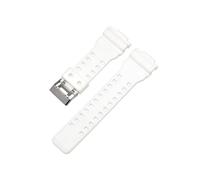 Correa compatible con for Casio G-Shock GA-100/110/120/140/200/400/700 800 GD-100/110/120 G-8900 GLS-100, repuesto de correa de resina de silicona for reloj de 16mm(White)