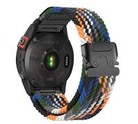Correa Compatible con Garmin Fenix 8 47mm/7/6/6 Pro/5/5 Plus, Correa de Nylon Deportiva Elástica de 22mm para Forerunner 935/945/Instinct 2/Approach S60/S62