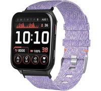 Correa Compatible con Garmin Venu X1 24mm Correa, Compatible con Garmin Venu X1 Smartwatch Respirable Nylon Tela Correas de Repuesto para Mujeres y Hombres