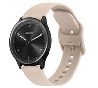 Correa compatible con Garmin Vivomove 3/Garmin Vivomove HR, correa de silicona suave de 20 mm de repuesto para Garmin Vivomove 3/Vivomove HR/Vivomove LUXE/Vivomove Sport/Vivomove Trend (MilkTea)