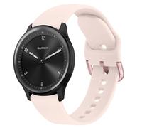 Correa compatible con Garmin Vivomove 3/Garmin Vivomove HR, correa de silicona suave de 20 mm de repuesto para Garmin Vivomove 3/Vivomove HR/Vivomove LUXE/Vivomove Sport/Vivomove Trend (rosa nude)