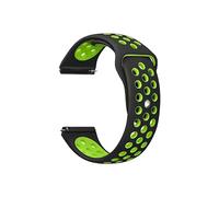 Correa compatible con Honor Watch GS 3i, silicona perforada de dos colores, verde | Color: Verde
