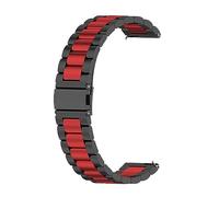 Correa Compatible con Samsung Gear 2 R380/Neo R381/Live R382 Banda, 22mm Pulsera de Metal de Acero Inoxidable para Samsung Gear 2 R380/Neo R381/Live R382 Smartwatch, Rojo