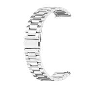 Correa Compatible con TUYOMA LW36 Banda, 22mm Pulsera de Metal de Acero Inoxidable para TUYOMA LW36 Reloj Inteligente Mujer IP68 Impermeable Smartwatch, Plata
