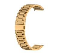 Correa Compatible con TUYOMA LW36 Banda, 22mm Pulsera de Metal de Acero Inoxidable para TUYOMA LW36 Reloj Inteligente Mujer IP68 Impermeable Smartwatch, Oro