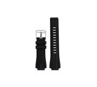 Correa convexa de 24x16m Compatible con Casio G-SHOCK Steel Heart GST-B200 ECB-10H gstb200 pulsera de silicona modificada for hombre(Black blue-steel)