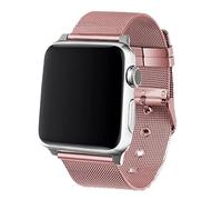 Cool Correa Metal Rosa para Apple Watch 42/44/45mm Series 1/2/3/4/5/6/7/SE