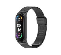 Correa COOL para Xiaomi Mi Band 5/6 / 7 / Amazfit Band 5 Metal Negro