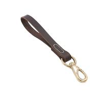 Correa Corta de Cuero Genuino de 30/55 cm for Perros medianos y Grandes, Ideal for Entrenamiento y Paseo.(Brown1,2 * 55cm)