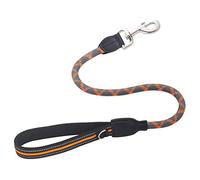 Correa corta para perro, correa de tráfico de mascotas de cuerda de nailon reflejada, correa de remolque canina con asa de alta carga para perros medianos y grandes de 20-50 kg