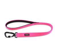 Correa Corta Resistente de 61 cm de Longitud con asa cómoda y Correa de Aluminio de aviación Ligera para Perros Grandes y medianos. (Rosa Caliente)