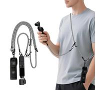Correa Cruzada 2 en 1 para DJI Osmo Pocket 3, Cordón Ajustable y Muñeca, Insta360 X5/X4, GoPro Hero, Selfie Stick