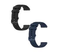 Correa de 18 mm compatible con Withings ScanWatch 2 38 mm, 2 unidades de repuesto deportivas impermeables de silicona para ScanWatch 2 de 38 mm