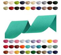 Correa de 2 m, 5 m, 10 m, 50 colores, ancho 10 mm, 15 mm, 20 mm, 25 mm, 30 mm, 40 mm, 50 mm, polipropileno, ideal para proyectos de bricolaje, manualidades y exteriores (533), turquesa claro, 20 mm x