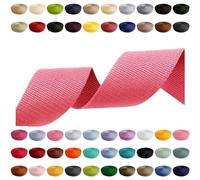 Correa de 2 m, 5 m, 10 m, 50 m, 50 colores, ancho 10 mm, 15 mm, 20 mm, 25 mm, 30 mm, 40 mm, 50 mm, polipropileno, ideal para proyectos de bricolaje, manualidades (335), rosa, 50 mm x 5 m