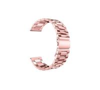 Correa de 20 mm y 22 mm apta for Samsung Galaxy watch 6/5 pro/4 Pulsera clásica de acero inoxidable con eslabones de metal apta for correa amazfit GTS-GTR-4-3-2e-mini(Rose pink 05,For Galaxy 6-5-5 pro
