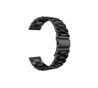 Correa de 20 mm y 22 mm apta for Samsung Galaxy watch 6/5 pro/4 Pulsera clásica de acero inoxidable con eslabones de metal apta for correa amazfit GTS-GTR-4-3-2e-mini(Black 04,22mm watch band)