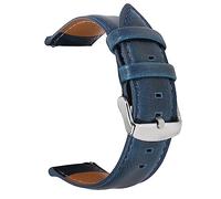 Correa de 22 mm Compatible for Fossil Gen 5 Carlyle HR Julianna HR Pulsera de cuero Compatible for Fossil Sport 43 mm / Q Explorist HR Gen 4 Correas de reloj ( Color : Navyblue , Size : For Polar Unit