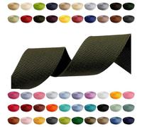 Correa de 2m 5m 10m 50m, 50 colores, ancho 10mm 15mm 20mm 25mm 30mm 40mm 50 mm de polipropileno para bolsas. Ideal para proyectos DIY, manualidades (305) Jaqués claro, 40mm x 2m