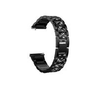 Correa de acero de Metal for mujer, pulsera de diamantes de 18mm, 20mm y 22mm ，for reloj for Garmin Vivoactive 4 4S/Venu 3 3S/2 2S/SQ/Vivomove HR (Color : Black, Size : 22mm)